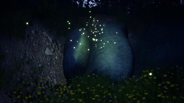 👸 Светулки в гората 🍀 Fireflies in a circle for forest scene 💙 ¸.•*´¨♛ 🎵🎶🎵🎶