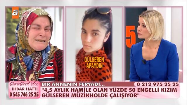 Bir annenin feryadı! Hamile olan engelli kızı Gülseren, müzikhole kaçtı! @Esra Erol'da 28 Ekim 2021