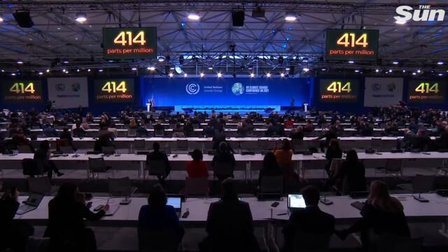 Sir David Attenborough tells COP26 'the world is looking to you'