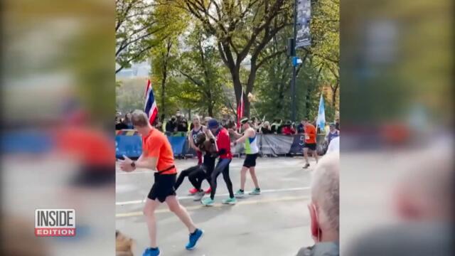New York City Marathon Racers Help Fallen Runner Finish