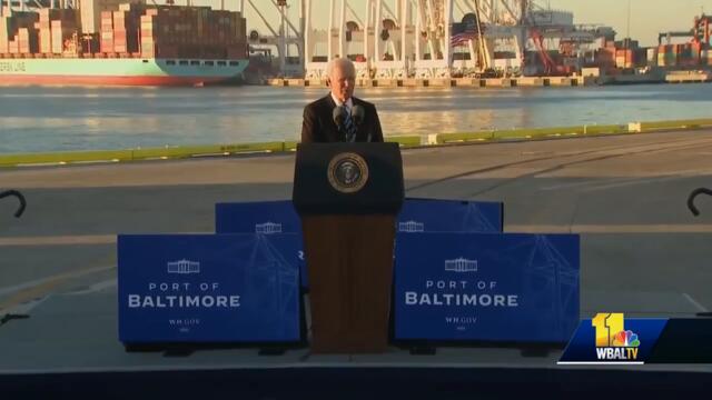 Raw: President Joe Biden speaks at Port of Baltimore