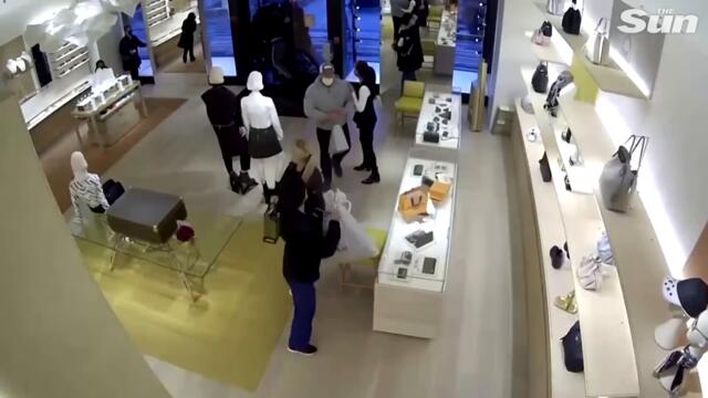 Smash and grab thieves raid stores in San Francisco & LA