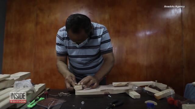 Music Teacher Makes Violins from Recycled Material for Kids