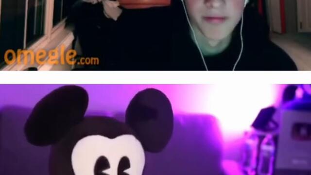 Mickey Mouse with CRAZY people on Omegle #shorts