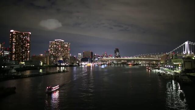 Tokyo Night view at Wangan area