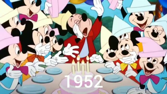 Evolution of Mickey Mouse