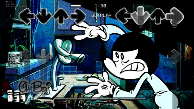 HORROR PLAYTIME Mickey Mouse in Friday Night Funkin - Huggy Wuggy VS FNF