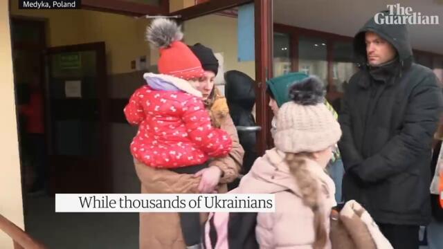 Украинците се връщат у дома - Ukrainians return home to reunite with family, join fighting