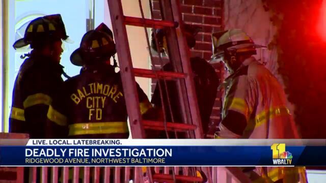 1 dead after northwest Baltimore rowhome fire