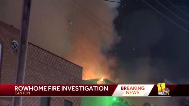 'It's scary stuff': Neighbors react to rowhome fire in Canton