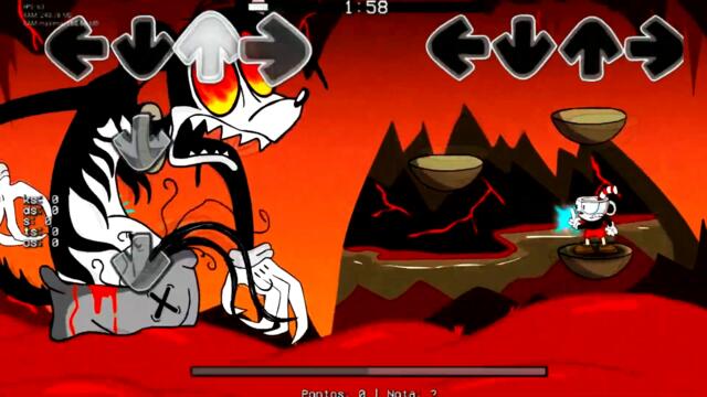 Mickey Mouse.EXE KILLS Cuphead in Friday Night Funkin be like - FNF