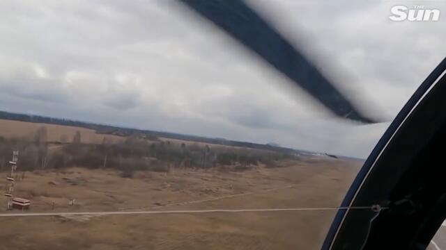 Russia releases dramatic cockpit video of helicopter attack on Ukrainian air defence positions