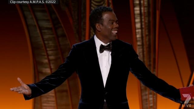 Watch the uncensored moment Will Smith smacks Chris Rock on stage at the Oscars, drops F-bomb