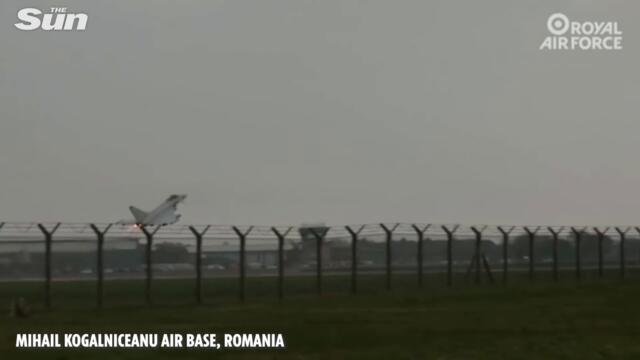 British air force conduct NATO air policing mission over Romania