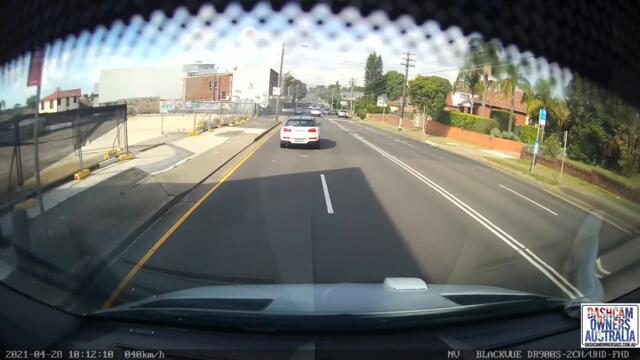 Driver overtakes illegally and takes out telegraph pole - Sydney NSW