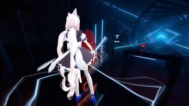Beat Saber Full Body Tracking with Nekopara Vanilla