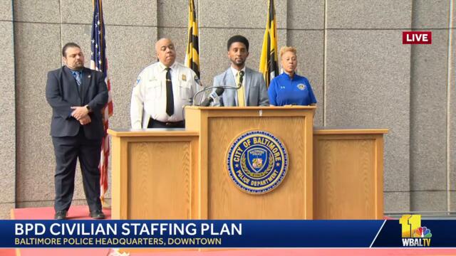 LIVE: New staffing vision plan involving civilians at BPD - wbaltv.com