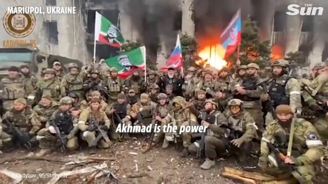 Chechen forces claim 'victory over Mariupol' as Ukrainians inside Azovstal keep up the fight