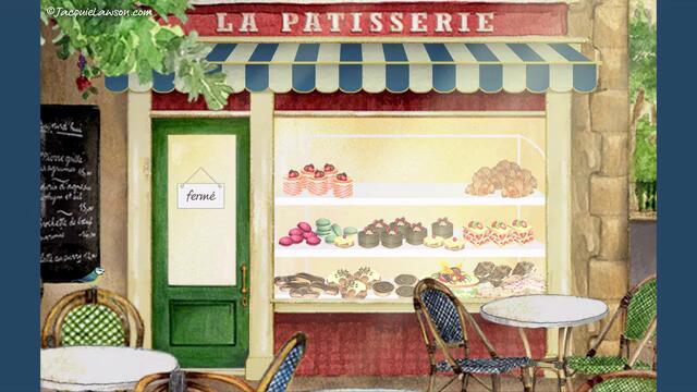 Pastry Shop in Paris - animated ecard