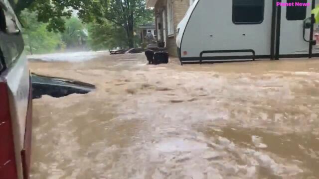 The US has declared of emergency in Virginia. Severe flooding in Huntington