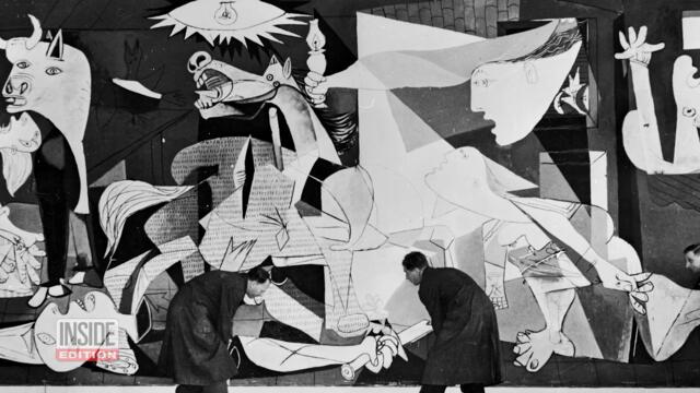 Artist Recreates Picasso’s Guernica on Destroyed Kyiv Bridge