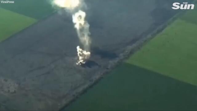 Ukrainian forces take out Russian artillery positions