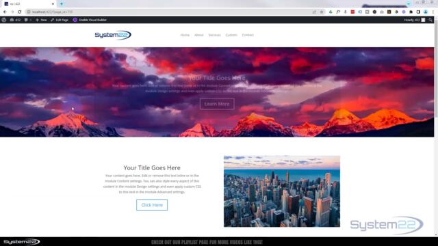 Divi Theme Parallax Full Width Image With Text On Hover 👍