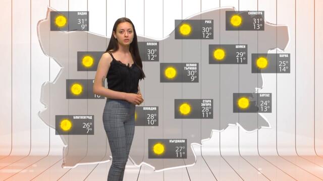 Прогноза за времето за 13 май