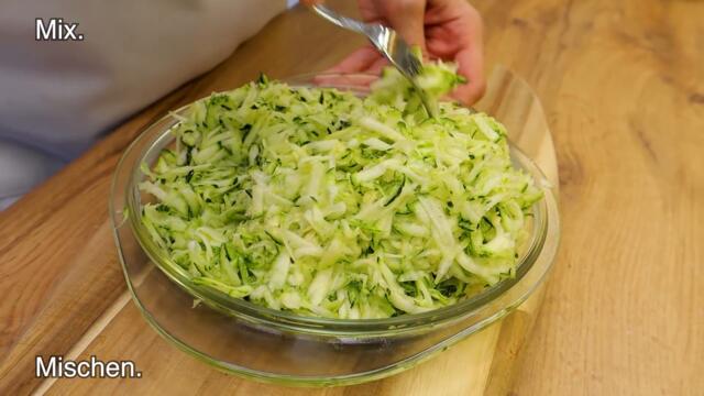 Ich mache diese Zucchini jeden Tag! Einfaches Rezept für ein Abendessen in 10 Minuten.