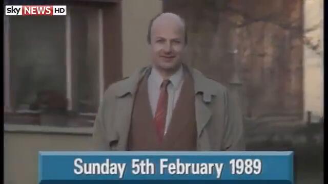 the first 5 seconds of Sky News ever broadcasted
