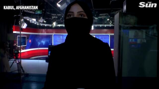 Afghan women TV presenters forced to cover faces under Taliban rule