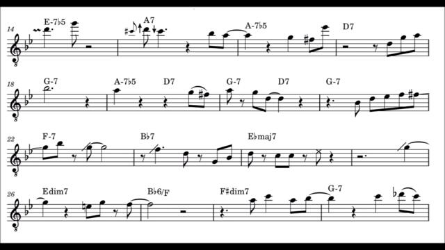 Jim Hall - You'd Be So Nice To Come Home To Transcription