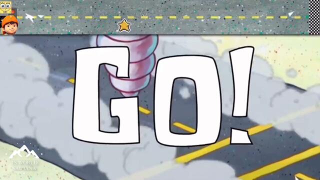 Boat race: SpongeBob vs Boboiboy (with subtitles)