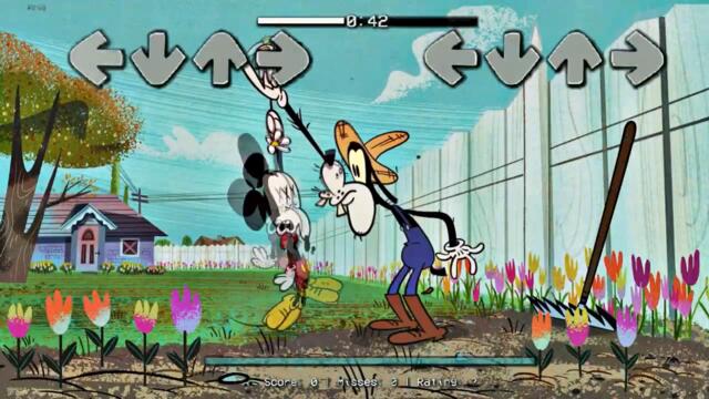 Mickey Mouse ALL PHASES (0-4) Friday Night Funkin be like + Oswald rabbits luck FNF