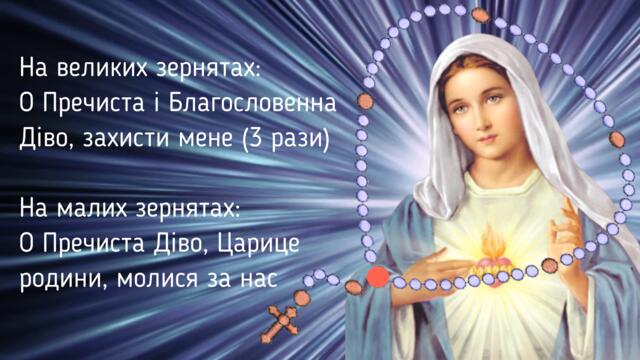 Молитва до Діви Марії Цариці родини / Вервиця в наміренні захисту родини / Субтитри