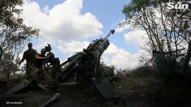 Ukrainian soldiers defend Kharkiv with US weapons