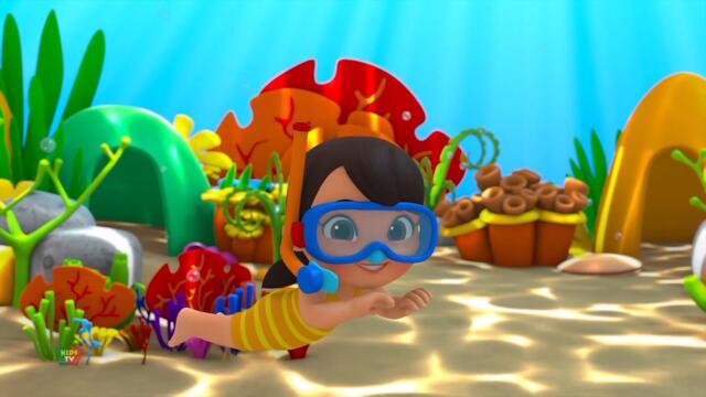 Песен за бебешка акула + Още рими и образователно видео за деца