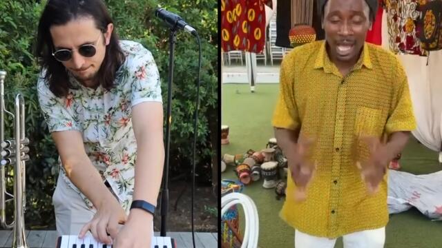 The Kiffness 🇿🇦 x Moussa Diarra 🇬🇭 - Kosh Kash Song // African Percussion (Live Looping Remix)