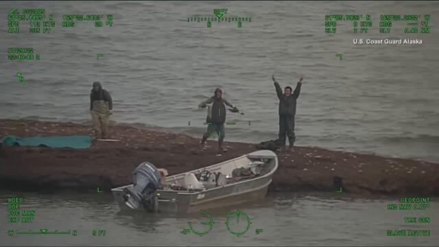 3 Stranded Boaters Rescued When Coast Guard Spots Them