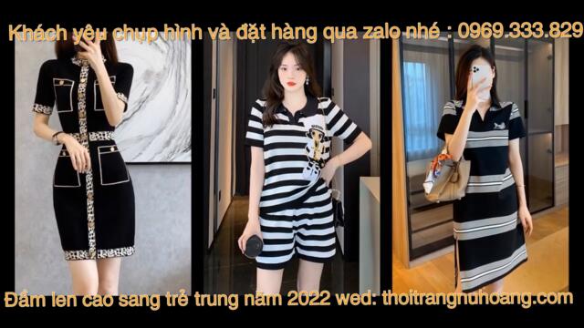 Đầm len suông cao cấp, đẹp sang trọng 2022 - Mua đầm len thu đông mới nhất hiện nay