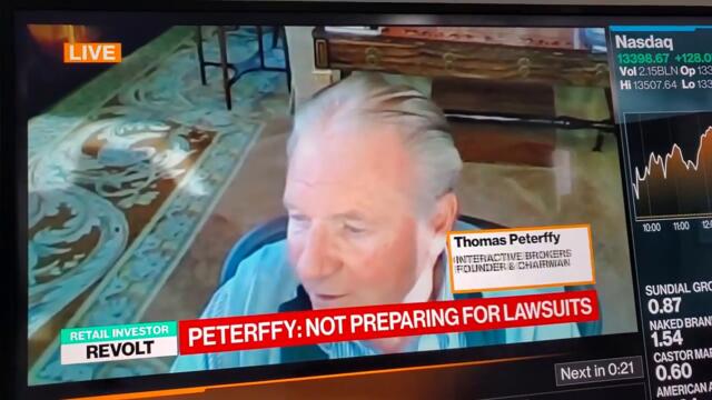 GAMESTOP  buying halted - Interactive Brokers Chairman market manipulation Live on TV 1-28-2021