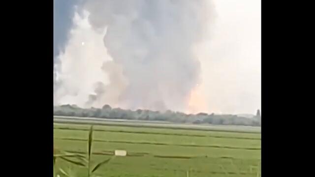 Probable Long Range Strike at Dzhankoi, Crimea At A Warehouse Used by Russian Army