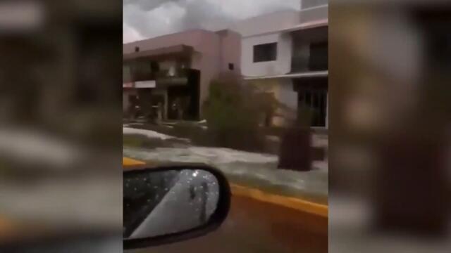 Apocalypse in Brazil! Hail the size of stones fell on people in Rio Pardo!