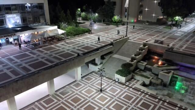 Нощен Благоевград от дрон