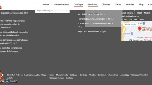 Empresa protección contra incendios extintores Madrid