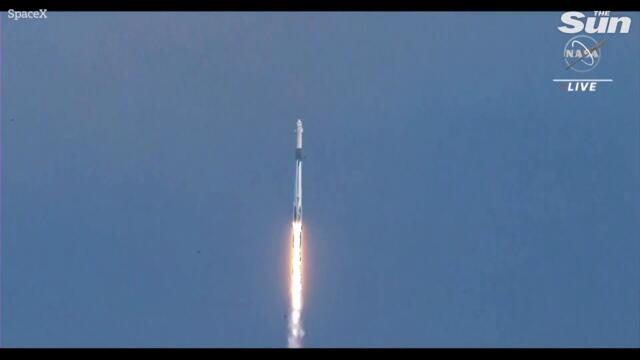 SpaceX Falcon 9 rocket launches crew to International Space Station