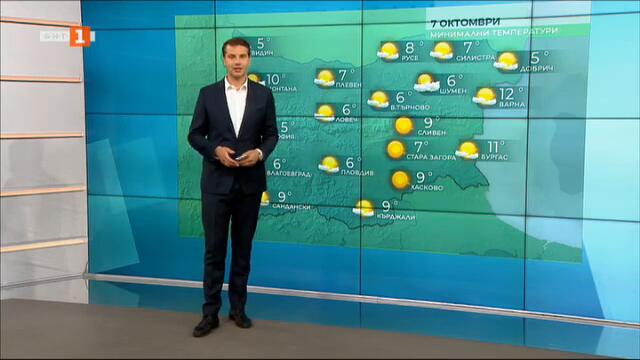 Прогноза за времето в петък - 07.10.2022