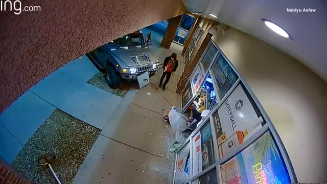 Robbery Suspects Slam Hummer Into Liquor Store: Owner