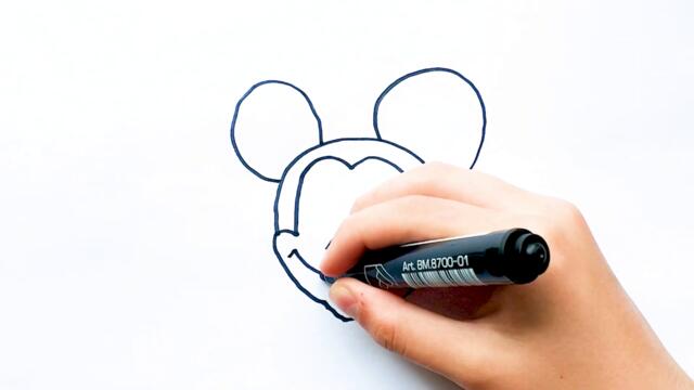 Сурет салу Микки Мауса | сурет салып уйрену |Mickey Mouse rasm chizish|Mickey Mouse drawing for kids