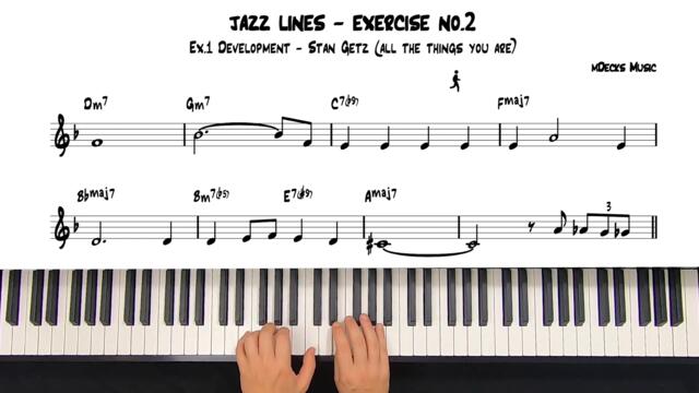 Jazz Lines You Should Know No.2 (Trading Eights - Developing Stan Getz) Jazz Tutorial